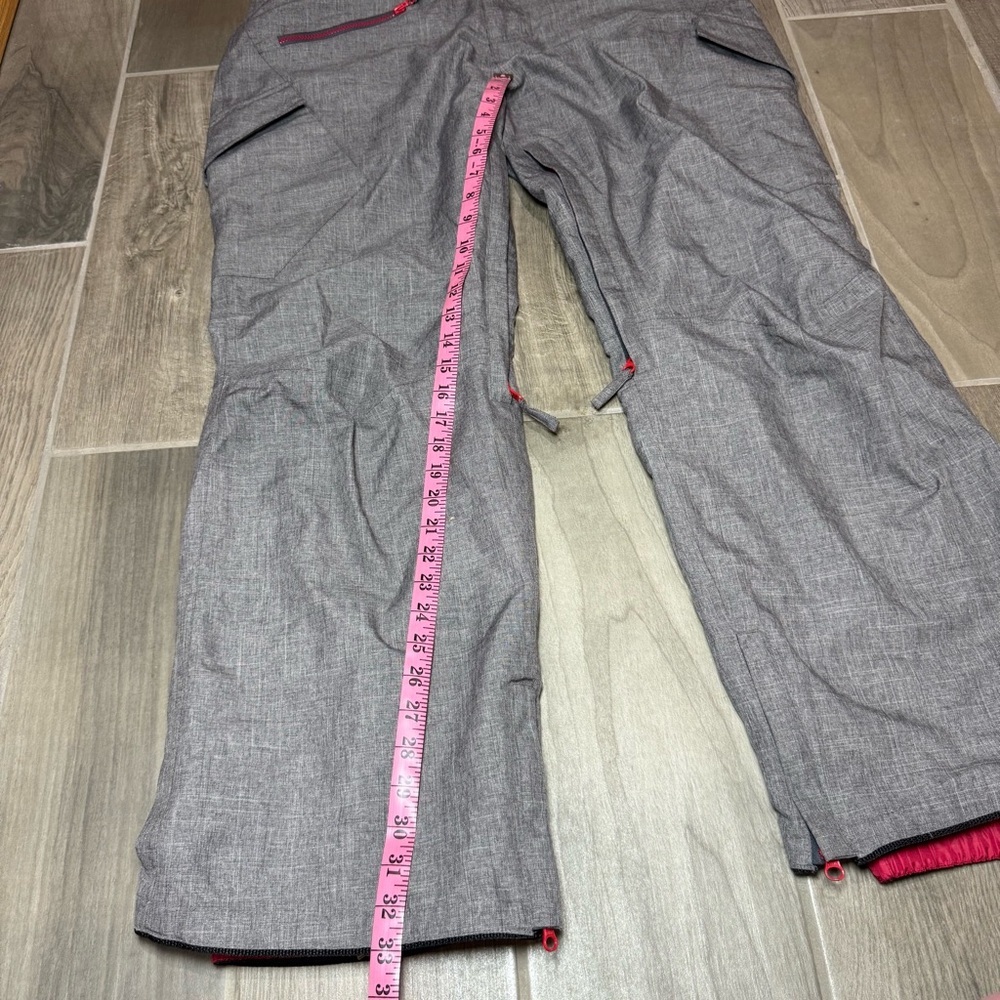 Empyre Men’s Medium Snowboard Ski Pants Red and Gray Lined 10K Waterproof - Picture 8 of 12